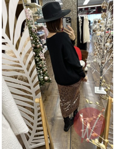 Longuette Paillettes Bronze