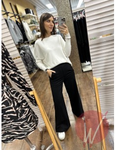 Pantalone Palazzo Paris Nero