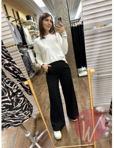 Pantalone Palazzo Paris Nero 2