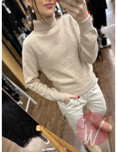 Pull Dolcevita Dahlia Beige Melange