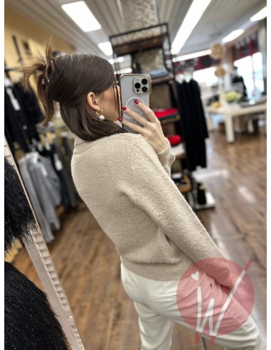 Pull Dolcevita Dahlia Beige Melange