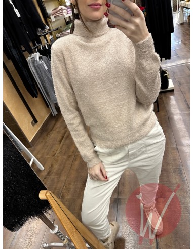 Pull Dolcevita Dahlia Beige Melange