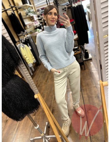 Pull Dolcevita Dahlia Azzurro