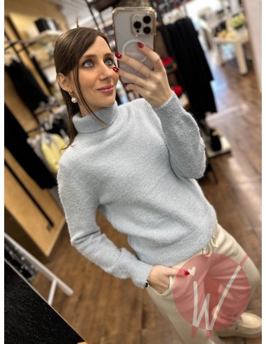 Pull Dolcevita Dahlia Azzurro