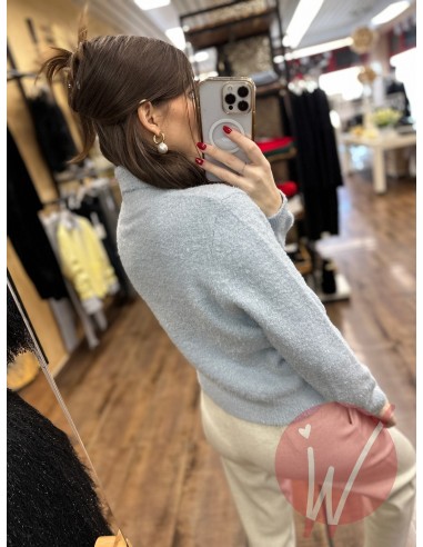 Pull Dolcevita Dahlia Azzurro