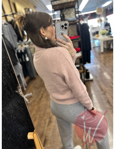 Pull Dolcevita Dahlia Rosa