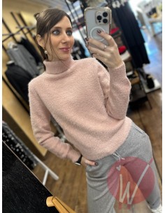 Pull Dolcevita Dahlia Rosa