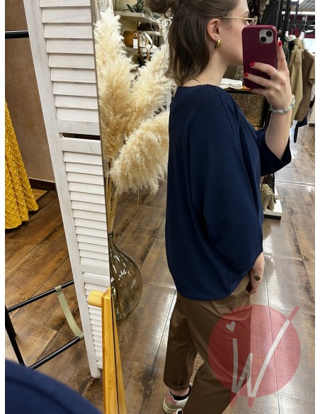 Maglia Over Mary Blu