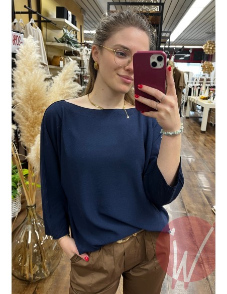 Maglia Over Mary Blu