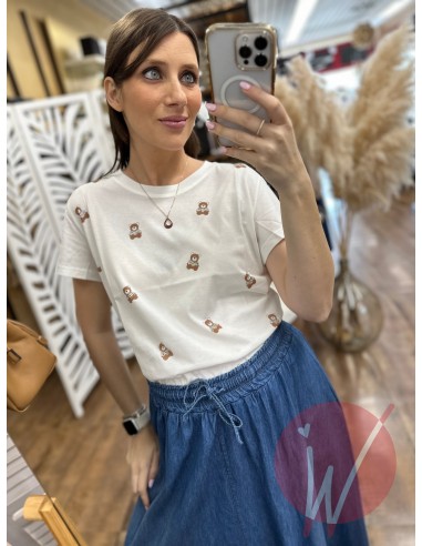 T-Shirt Mini Teddy Panna