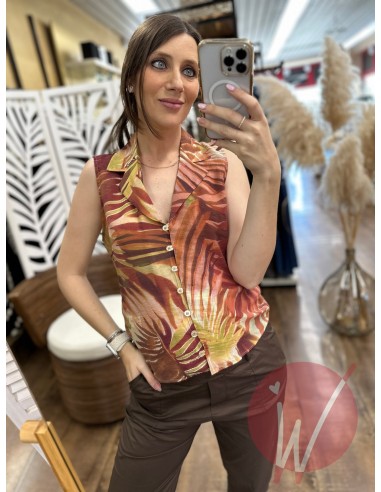 Camicia Smanicata Jungle