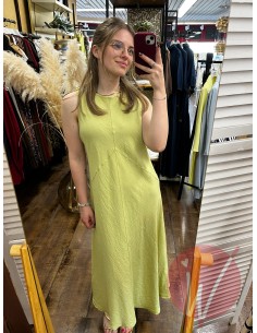 Abito Lungo Paros Verde Lime 2
