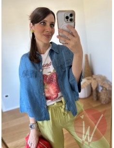 Camicia Denim Crop Koss