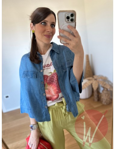 Camicia Denim Crop Koss