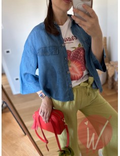 Camicia Denim Crop Koss 2