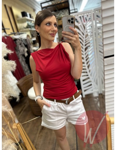 Top Anello Izzy Rosso India