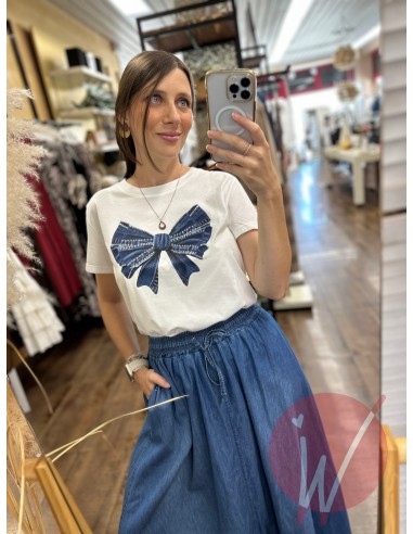 T-Shirt Fiocco Denim