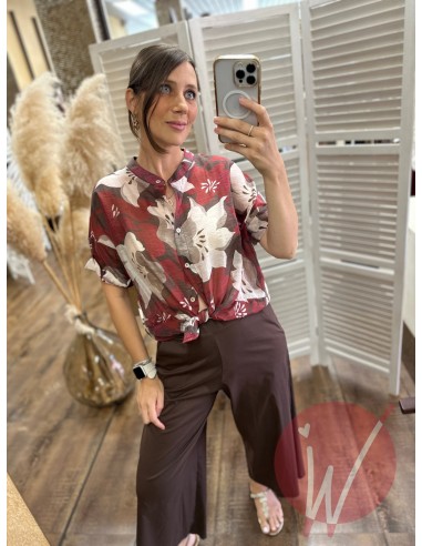 Camicia Polinesia Rosso India