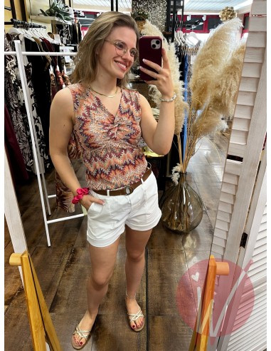 Top Nodo Missoni Rosa