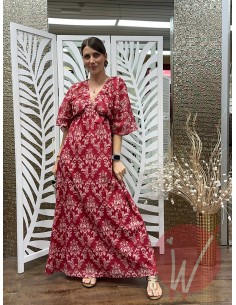 Abito Calipso Rosso India