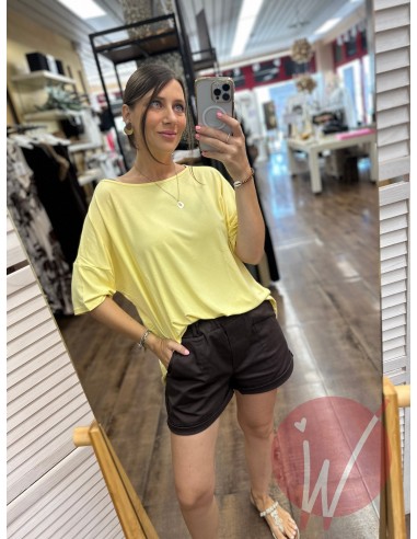 Maglia Over Sandy Giallo