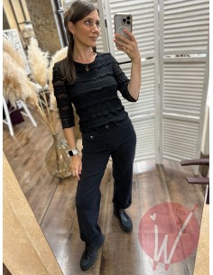 Jeans Black Straight 2