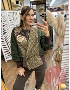 Bomber Rose Verde Militare 2