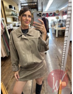 Bomber Suede Tortora - HAVE...