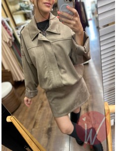 Bomber Suede Tortora - HAVE... 2