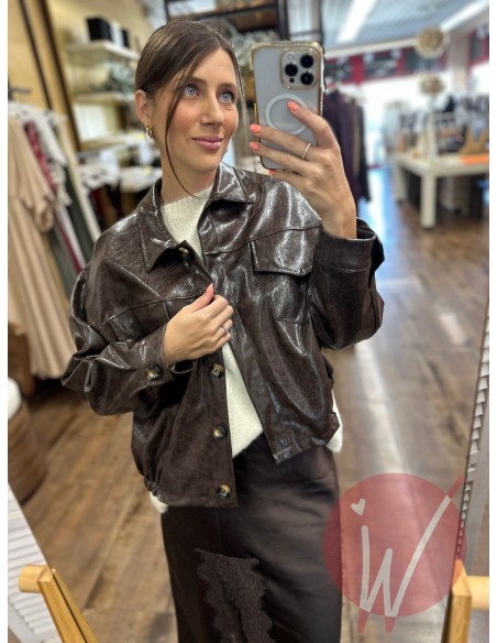 Bomber Ecopelle Marble Moro - HAVE ONE