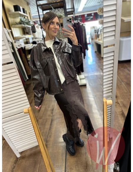 Bomber Ecopelle Marble Moro - HAVE ONE