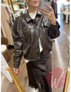 Bomber Ecopelle Marble Moro... 2