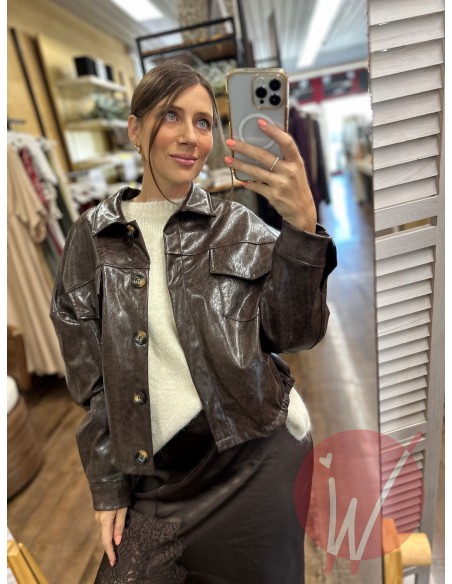 Bomber Ecopelle Marble Moro - HAVE ONE