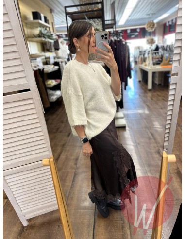 Gonna Lingerie Pizzo Moro