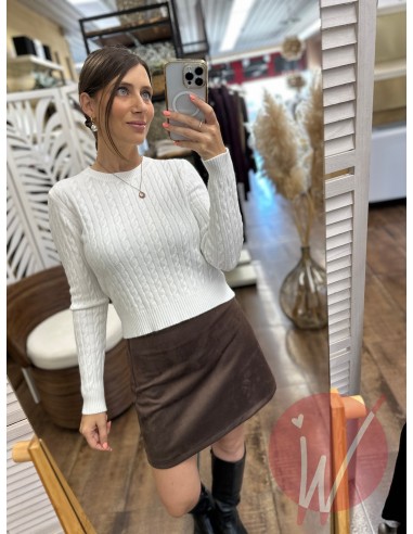 Minigonna Suede Moro - HAVE ONE