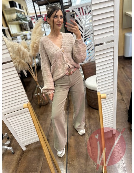 Jeans Palazzo Tokyo Tortora