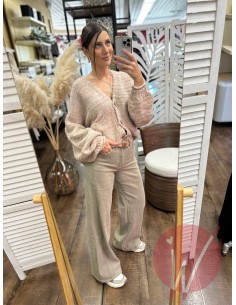 Jeans Palazzo Tokyo Tortora 2