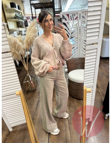 Jeans Palazzo Tokyo Tortora