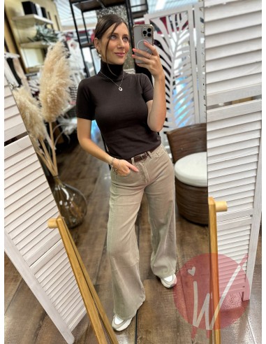 Jeans Palazzo Tokyo Tortora