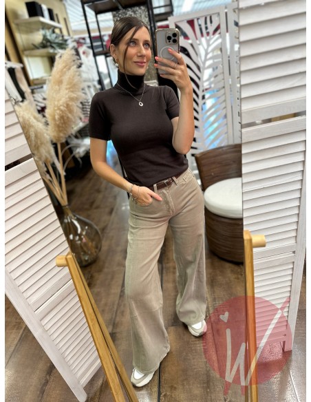 Jeans Palazzo Tokyo Tortora