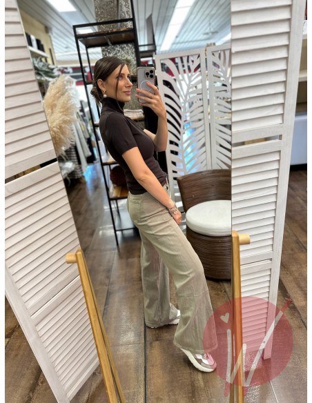 Jeans Palazzo Tokyo Tortora