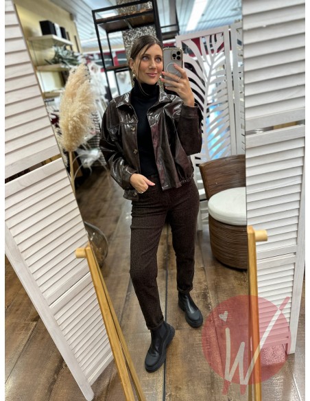 Bomber Ecopelle Marble Moro - HAVE ONE