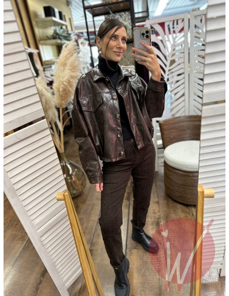 Bomber Ecopelle Marble Moro - HAVE ONE