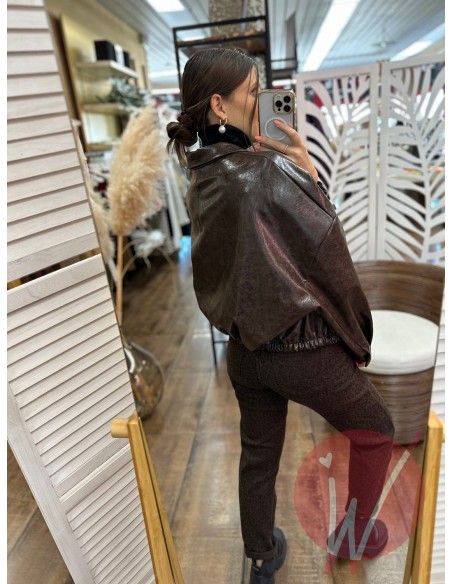 Bomber Ecopelle Marble Moro - HAVE ONE