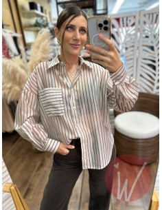 Camicia Righe Faith Burro