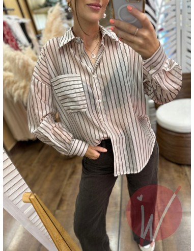 Camicia Righe Faith Burro