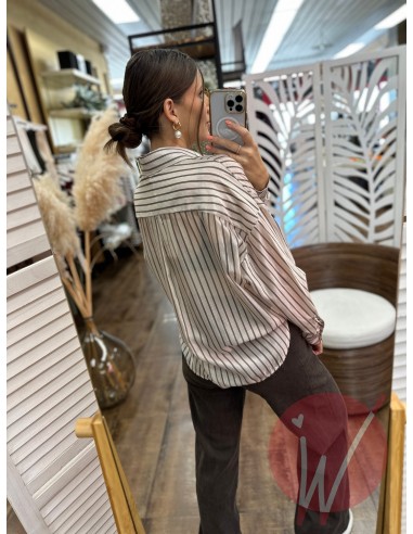 Camicia Righe Faith Burro