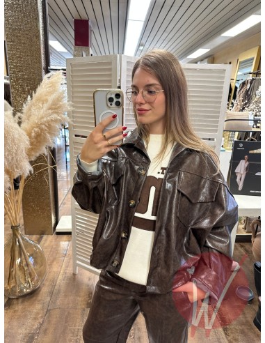 Bomber Ecopelle Marble Moro - HAVE ONE Bomber Ecopelle Marble Moro - HAVE ONE