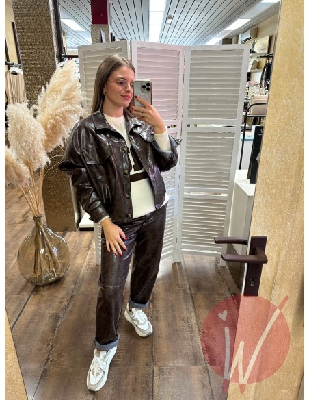 Bomber Ecopelle Marble Moro - HAVE ONE