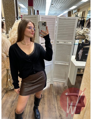 Cardigan Crop Chantal Nero
